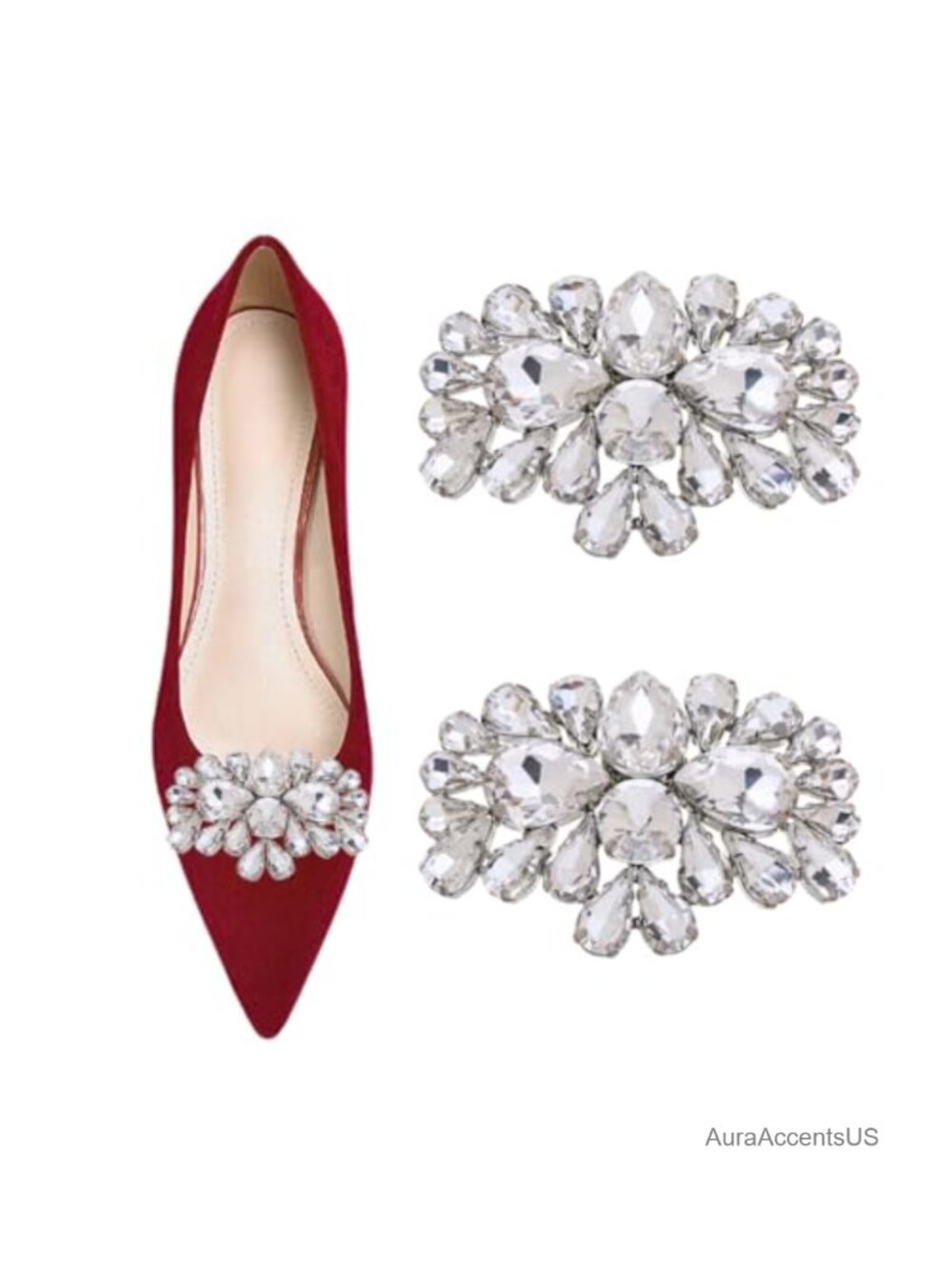 Rhinestone Crystal Shoe Clips Jewelry Accessories for Wedding Party Prom